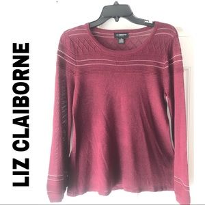 LIZ CLAIBORNE Blouson Metallic Sweater🌼